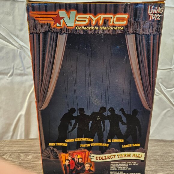Vintage NSYNC Collectible Marionette - Joey Fantone -  ITEM #3085 - Picture 3 of 4